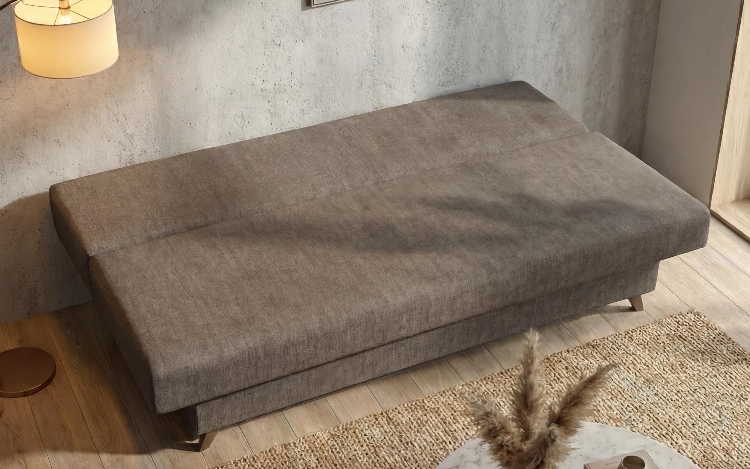 Extendable sofa Victorio, dark beige + beige  5